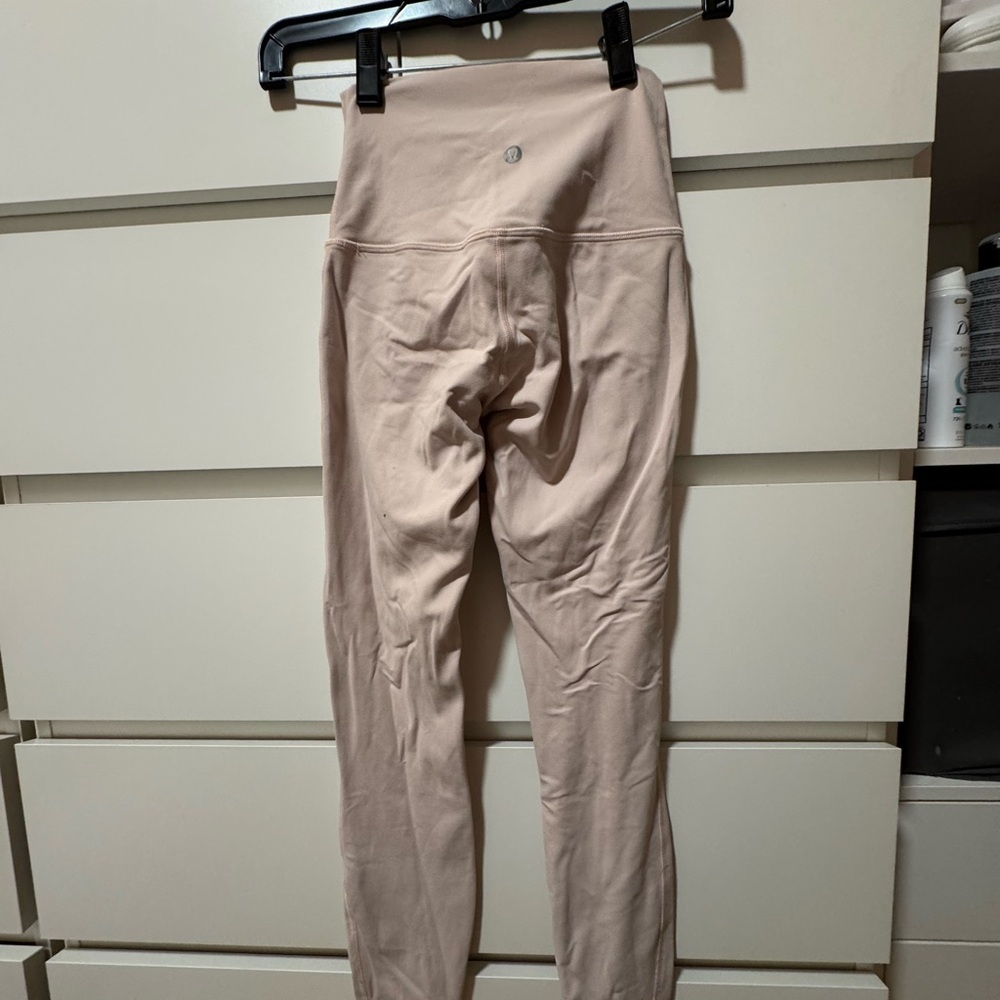 lululemon High-Waisted Cream Leggings - Picture 2 of 8